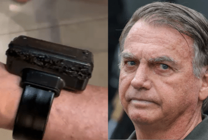 PF começa perícia em tornozeleira danificada por Bolsonaro