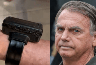 “Não rompi a pulseira”, diz Bolsonaro após admitir que queimou tornozeleira