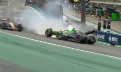 Vídeo: Gabriel Bortoleto sofre acidente na sprint do GP de São Paulo