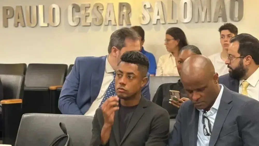 Bruno Henrique em julgamento do STJD
