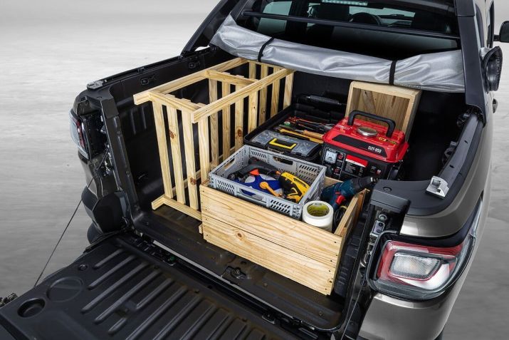 Caçamba tem capacidade para 844 litros e 650 kg de carga • Divulgação