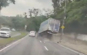 Vídeo: motorista joga caminhão contra carro e provoca grave acidente no RJ