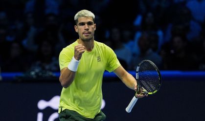 No ATP Finals, Carlos Alcaraz está a uma vitória de garantir o n°1 até 2026