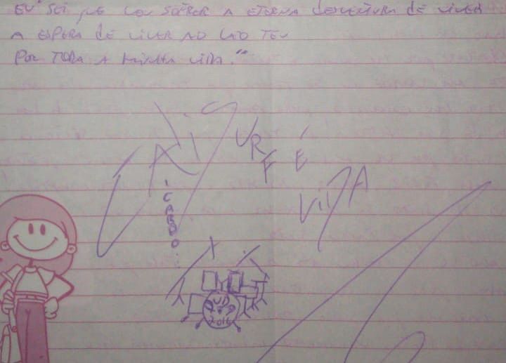 "Tremembé": autor mostra carta de amor de Cravinhos a Duda • Instagram / Ullisses Campbell
