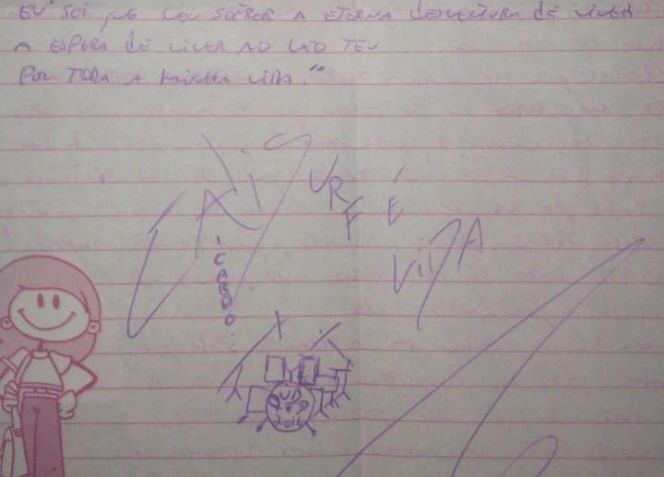 "Tremembé": autor mostra carta de amor de Cravinhos a Duda • Instagram / Ullisses Campbell