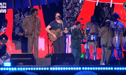 Global Citizen Festival: Seu Jorge canta com Chris Martin, do Coldplay