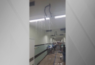 Vídeo: fortes chuvas causam vazamentos em hospital de Belo Horizonte (MG)