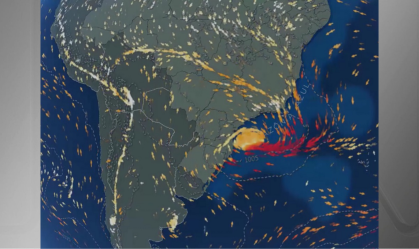 Ciclone pode causar ventos de 100 km/h no Sul e Sudeste nesta sexta (7)