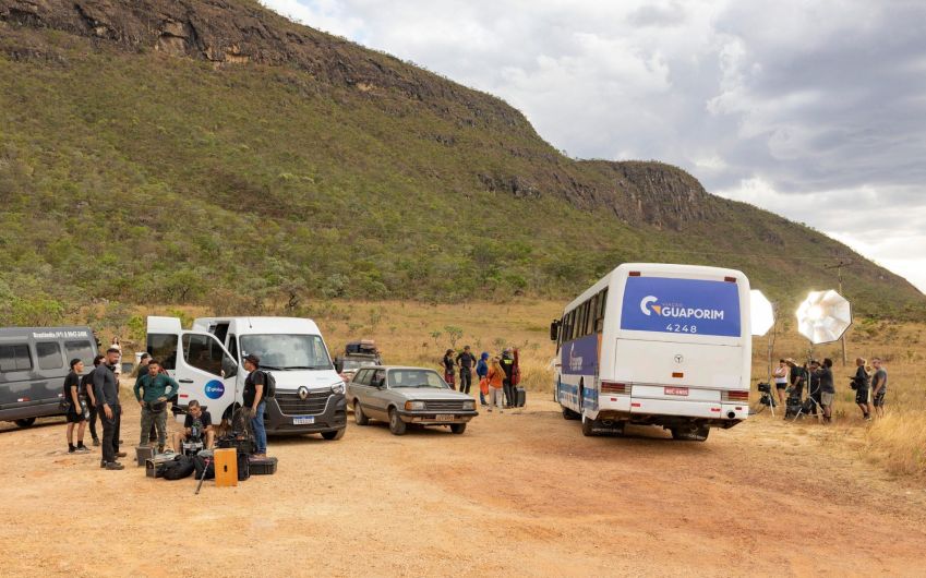 Gravações de "Coração Acelerado" estão acontecendo em diversas cidades do Goiás • Manoella Mello/Globo