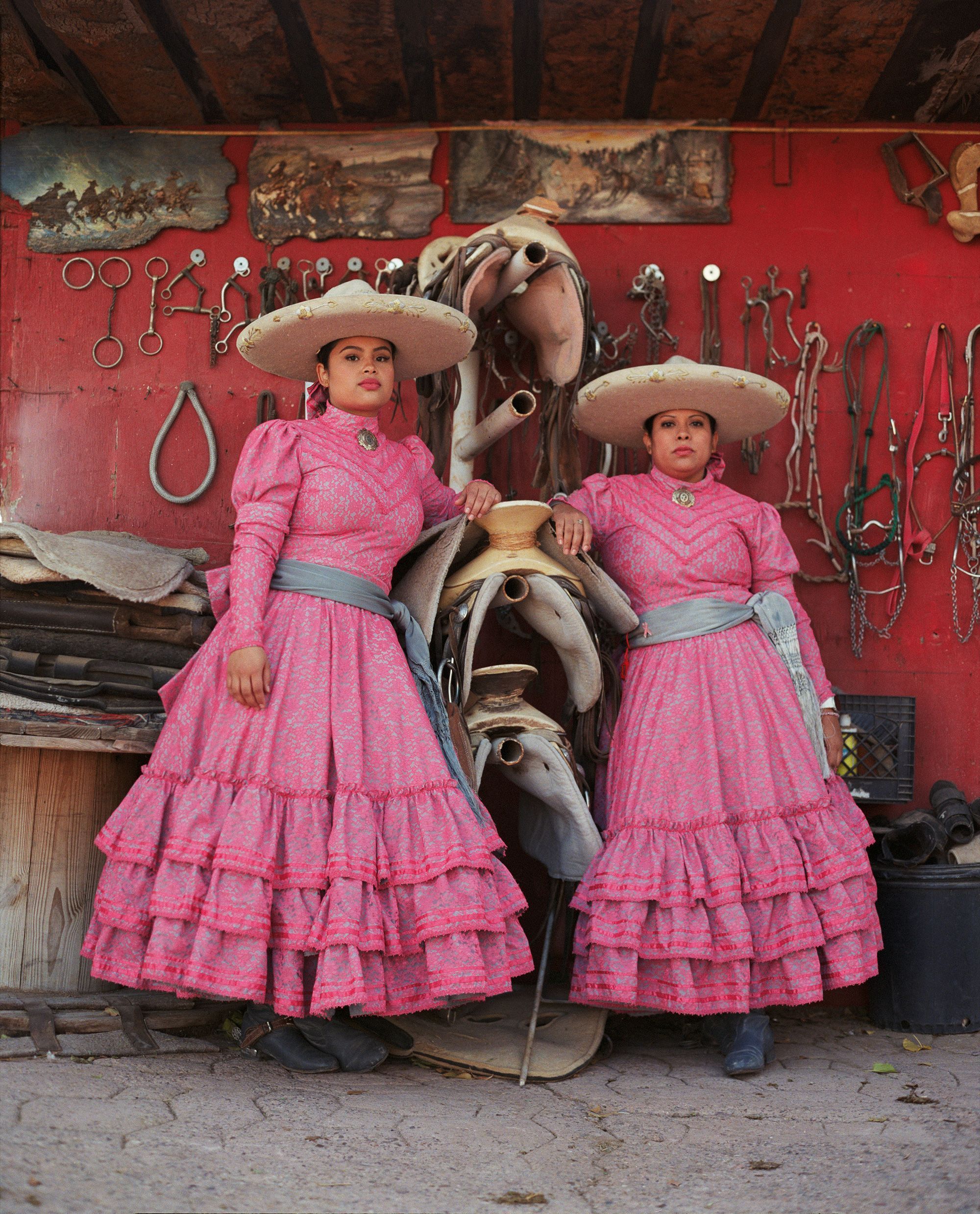 Analuisa e Jessica Escaramuza Las Norteñas Canutillo, Texas, 2024 © Constance Jaeggi. • Constance Jaeggi via CNN Newsource