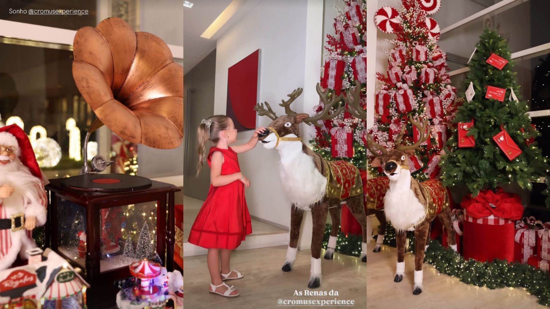 Ana Paula Siebert mostra detalhes da decoração de Natal em sua mansão • Instagram/Ana Paula Siebert