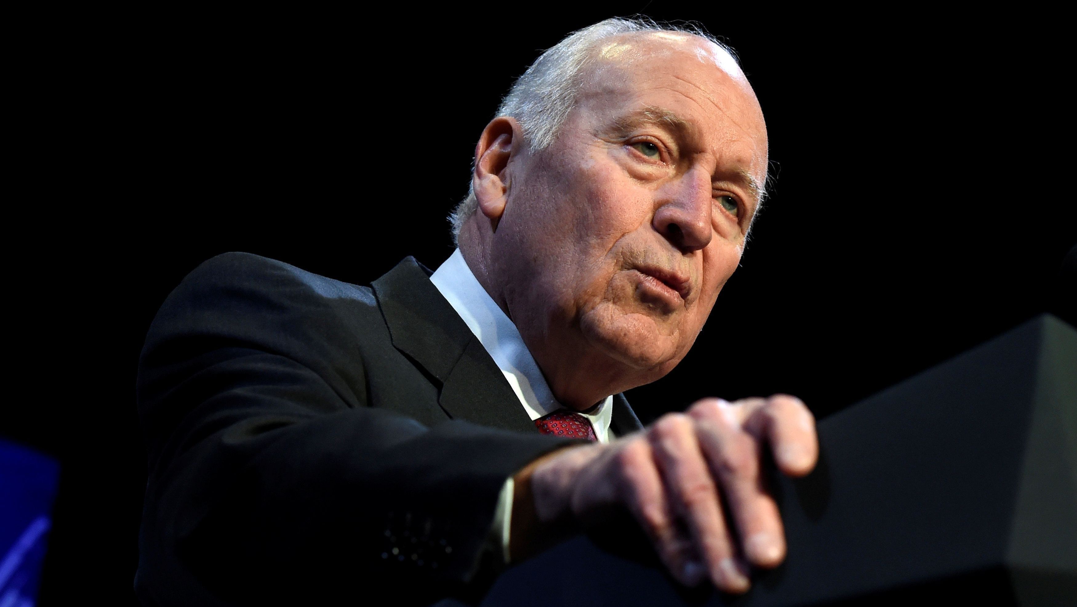 Ex-vice-presidente dos EUA Dick Cheney discursa em evento em Las Vegas