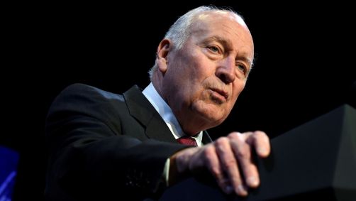 Ex-vice-presidente dos EUA Dick Cheney discursa em evento em Las Vegas