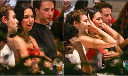 Dua Lipa toma chopp de R$ 11 e come espetinho em bar no Rio; veja