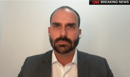 Eduardo Bolsonaro fala em entrevista à CNN