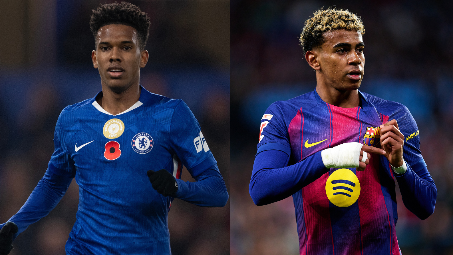 Estêvão e Yamal se enfrentam na Champions League