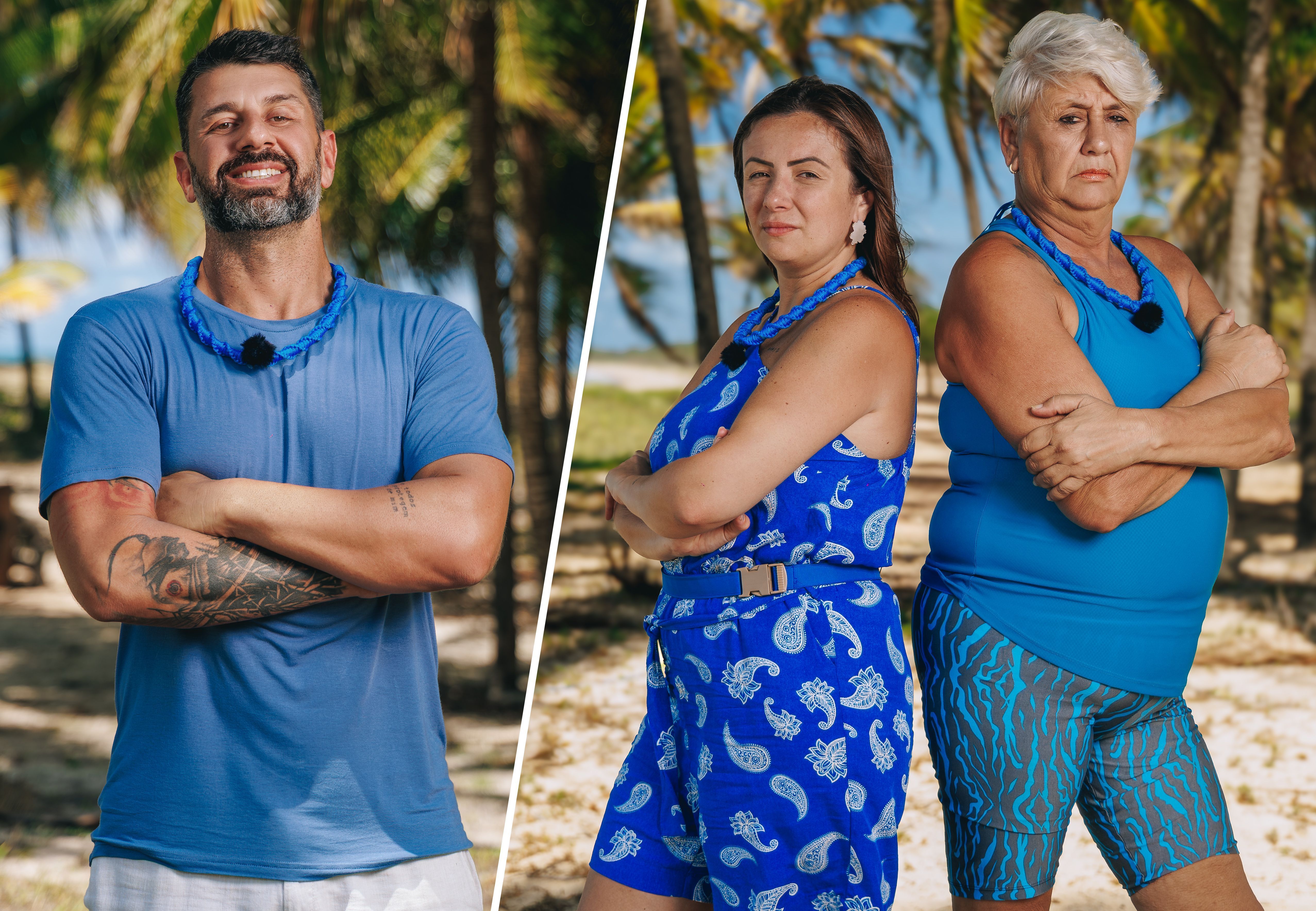 Família Cruz da terceira temporada de "Ilhados com a Sogra" • Divulgação/Netflix