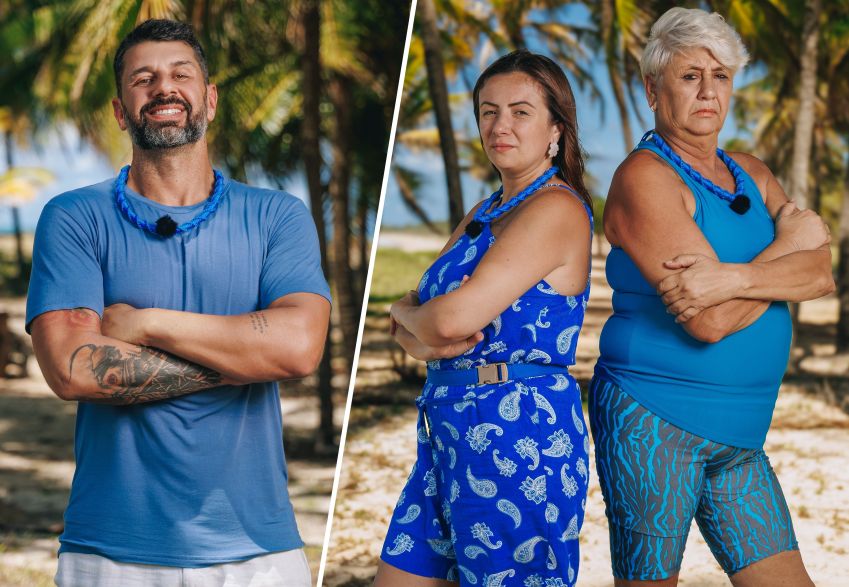 Família Cruz da terceira temporada de "Ilhados com a Sogra" • Divulgação/Netflix