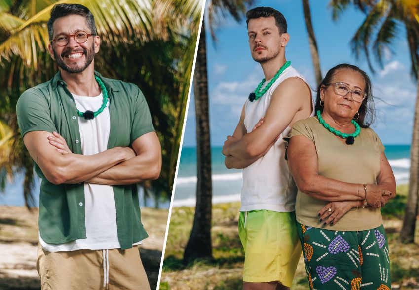 Família Misquita da terceira temporada de "Ilhados com a Sogra" • Divulgação/Netflix