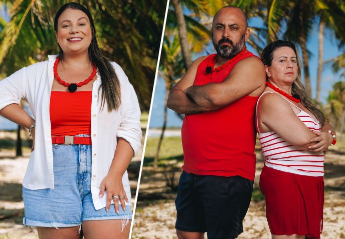 Família Rocha da terceira temporada de "Ilhados com a Sogra" • Divulgação/Netflix