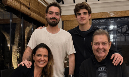 Faustão surge em novo registro durante celebração de casamento; veja