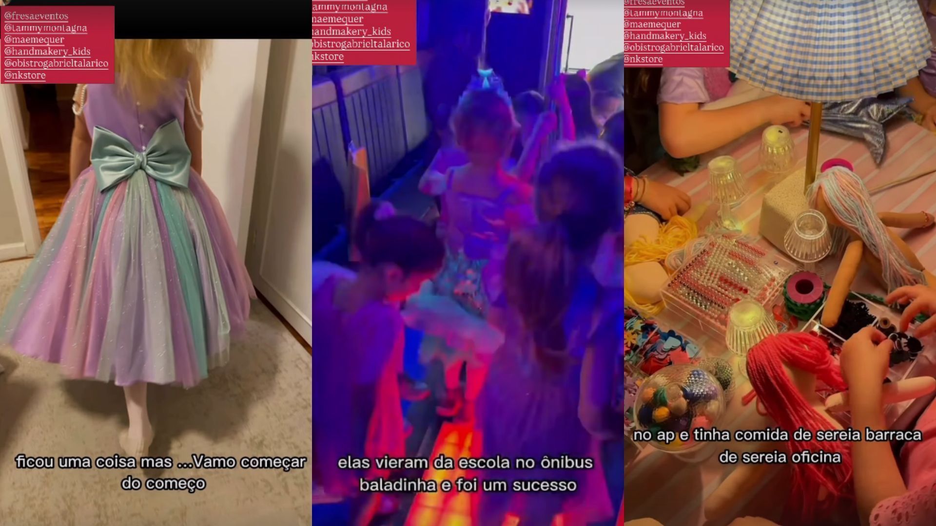 Fernanda Lima mostra detalhes da festa de aniversário de seis anos da filha caçula, Maria Manoela • Instagram/Fernanda Lima