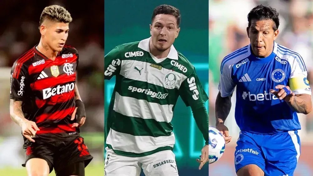 Flamengo, Palmeiras e Cruzeiro são os candidatos ao título do Brasileirão