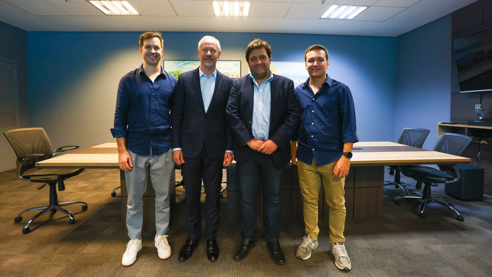 Reunião que selou o acordo entre Grêmio e New Balance