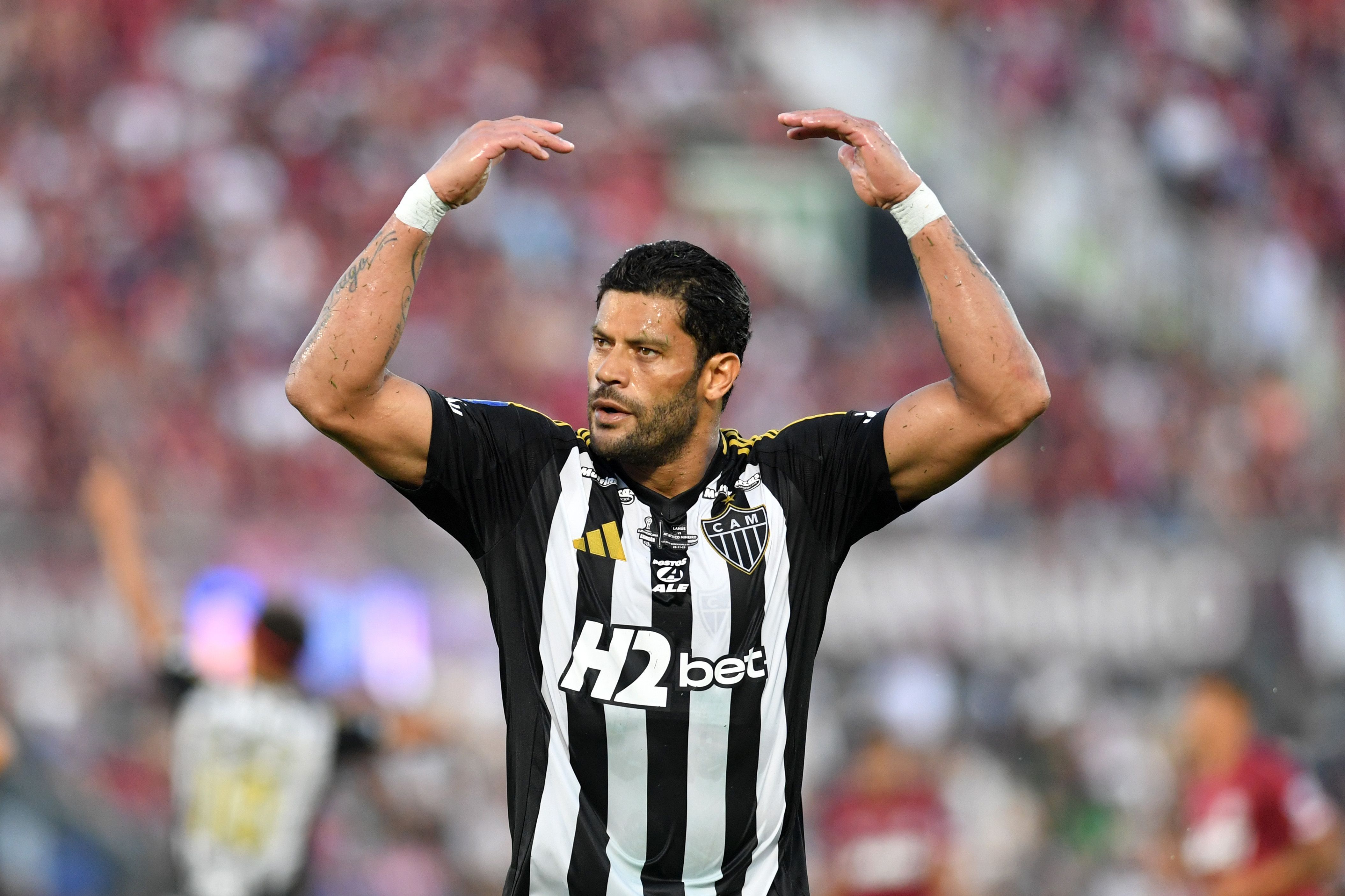 Hulk durante Atlético-MG x Lanús pela Sul-Americana