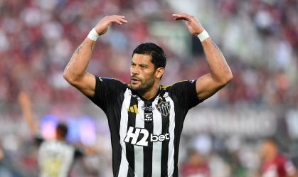Hulk durante Atlético-MG x Lanús pela Sul-Americana