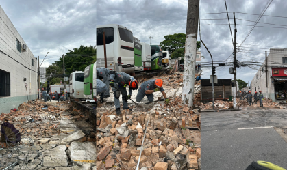 Três pessoas morrem após ônibus derrubar muro no Brás, em SP