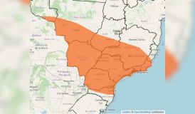 Inmet emite alerta laranja de perigo para tempestades em 3 regiões do país