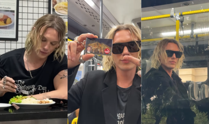 Do PF ao busão: veja o rolê do ator de "Stranger Things" em São Paulo