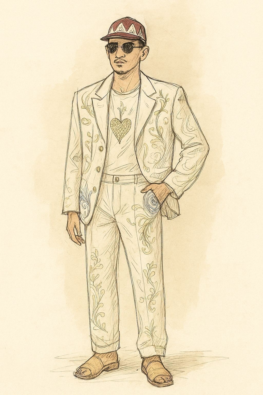 Look de João Gomes no Grammy Latino 2026 • Divulgação/Riachuelo