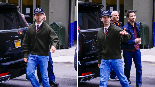 Joe Jonas resgata a tendência de usar gravata e jeans