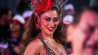 Juliana Paes samba nos minidesfiles do Dia Nacional do Samba; veja
