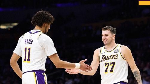Luka Doncic em ação pelos Lakers
