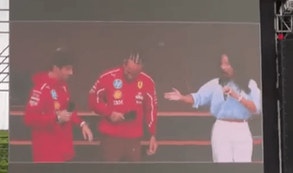 Hamilton e Leclerc aprendem a sambar antes do GP de São Paulo; veja