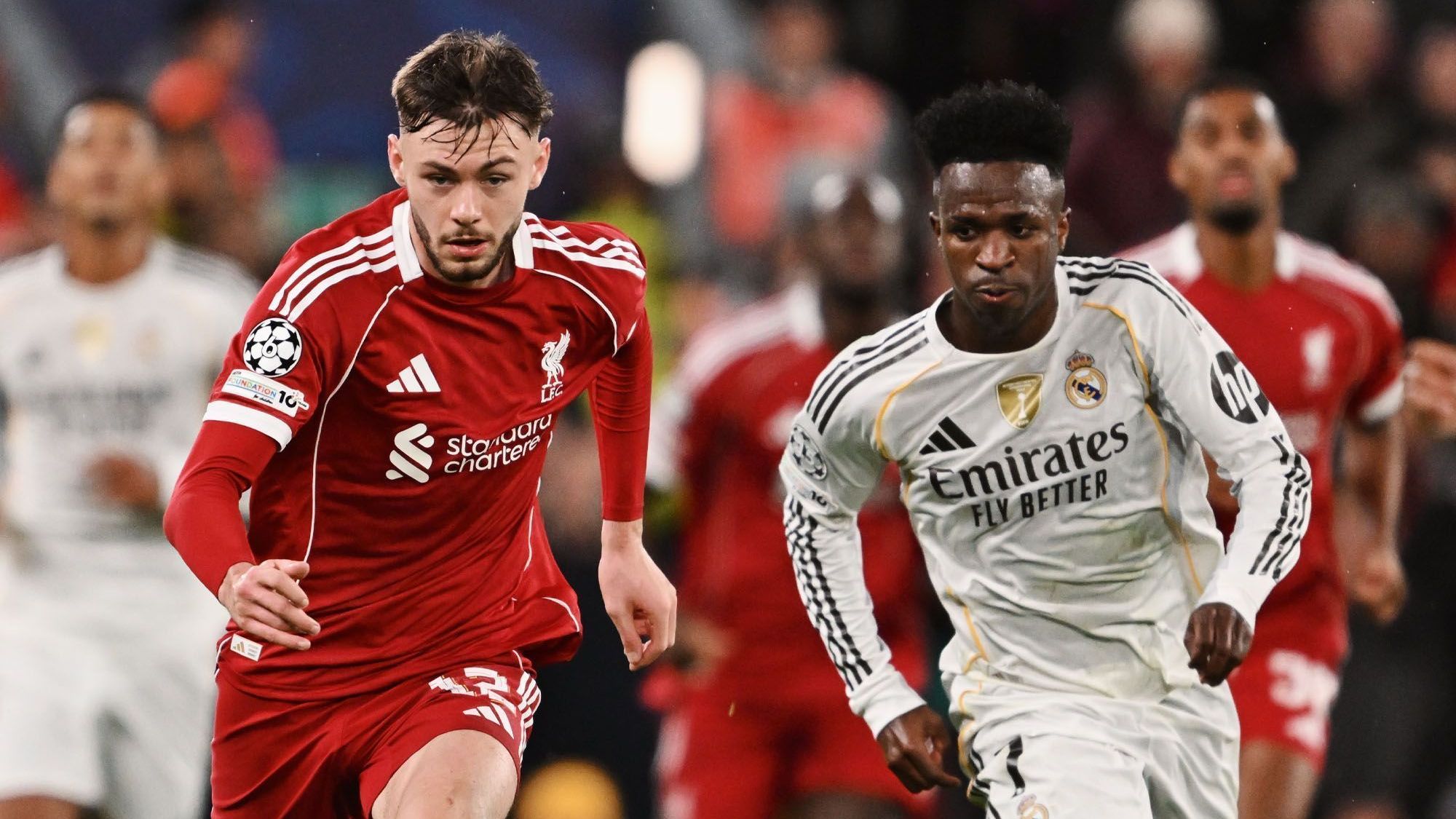 Partida entre Liverpool e Real Madrid, válida pela quarta rodada da Champions League