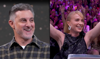 Angélica defende nariz de Huck durante "Domingão": "É uma loucura"