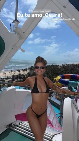 Luísa Sonza curte Beach Park neste domingo (16) • Instagram/Luísa Sonza