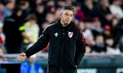 Marcelo Gallardo, em jogo do Clausura