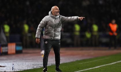 Maresca, técnico do Chelsea, em partida da Champions League