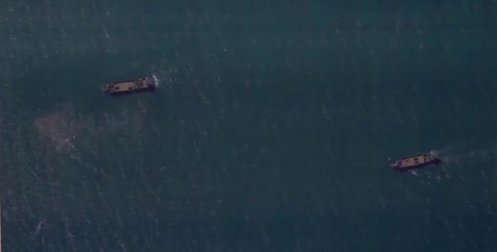 Imagens de satélite mostram navios transportando veículos • Planet Labs PBC/Reuters