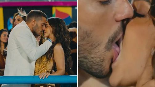 Mel Maia (Mirna) e André Lamoglia (Profeta) em "Os Donos do Jogo"