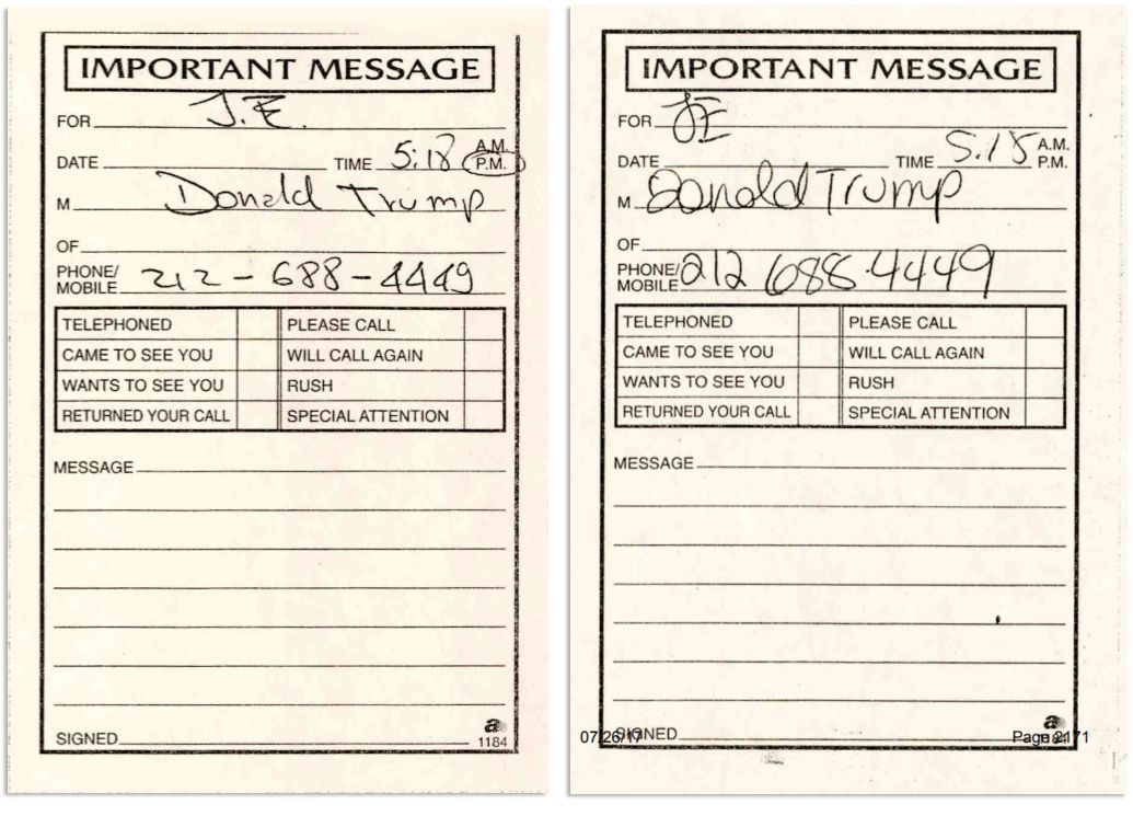Mensagens de Trump para Epstein • Gabinete do Procurador do Condado de Palm Beach