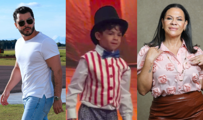 Murilo Huff e mãe de Marília vão à peça de Léo após briga por guarda