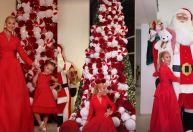Ana Paula Siebert monta cenário de Natal em mansão provisória; veja