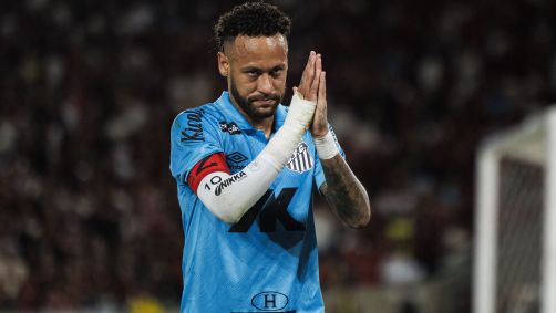 Neymar na derrota do Santos para o Flamengo no Maracanã