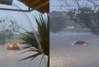 Vídeo: Mulher morre após enxurrada arrastar veículo durante temporal em SP